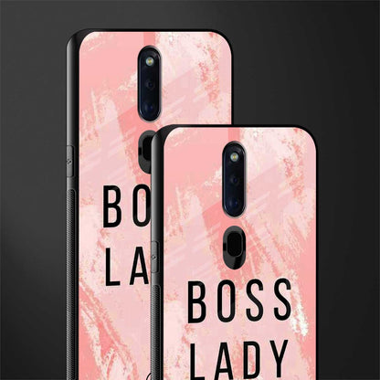 boss lady glass case for oppo f11 pro image-2