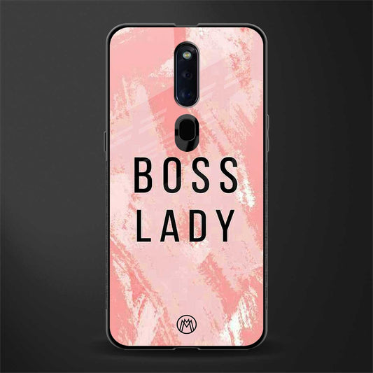 boss lady glass case for oppo f11 pro image