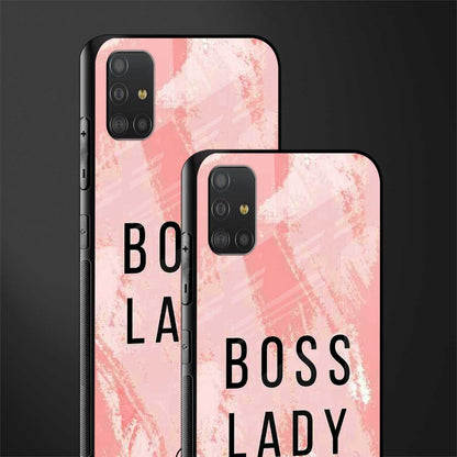 boss lady glass case for samsung galaxy a51 image-2