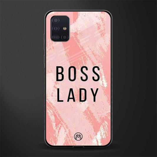 boss lady glass case for samsung galaxy a71 image