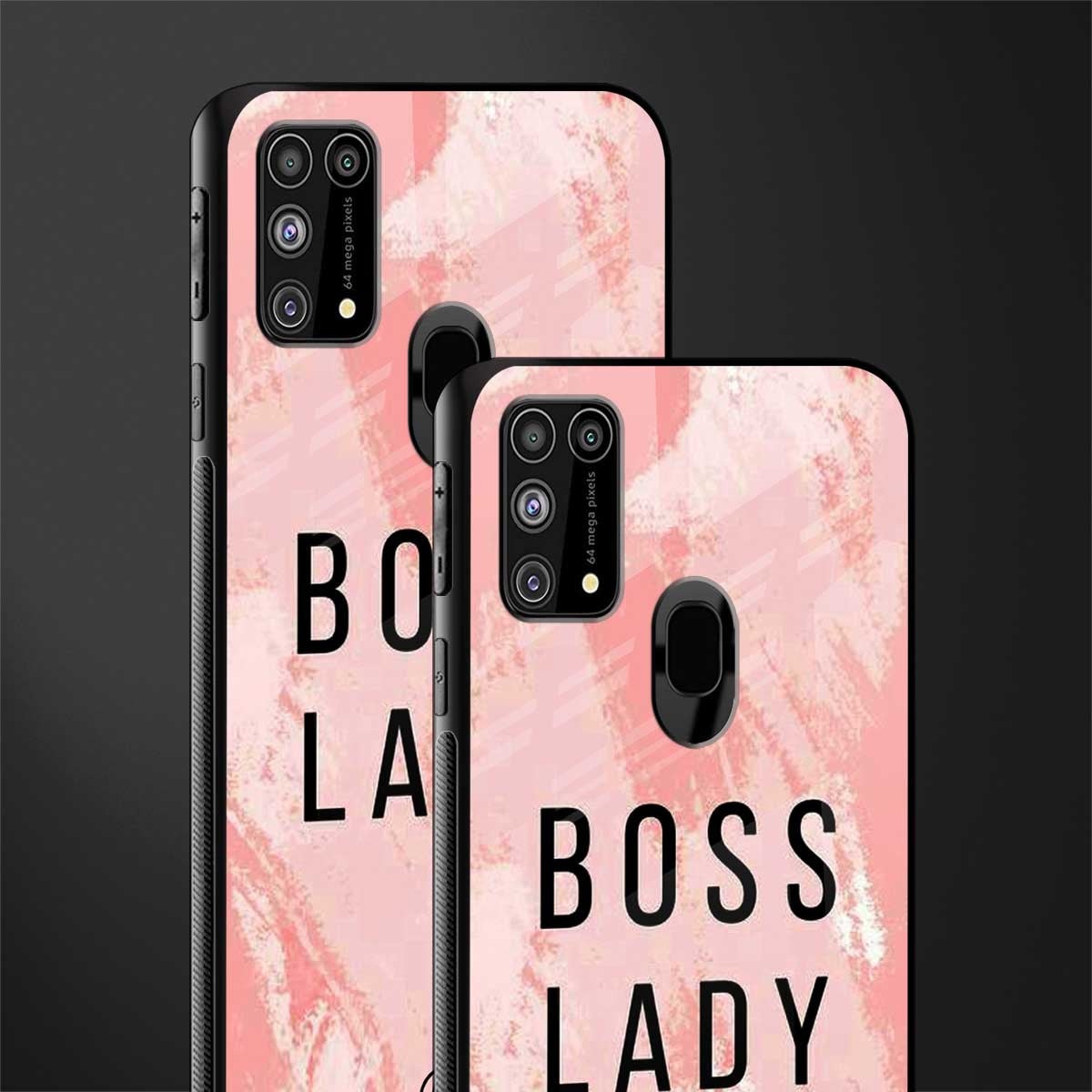 boss lady glass case for samsung galaxy m31 image-2