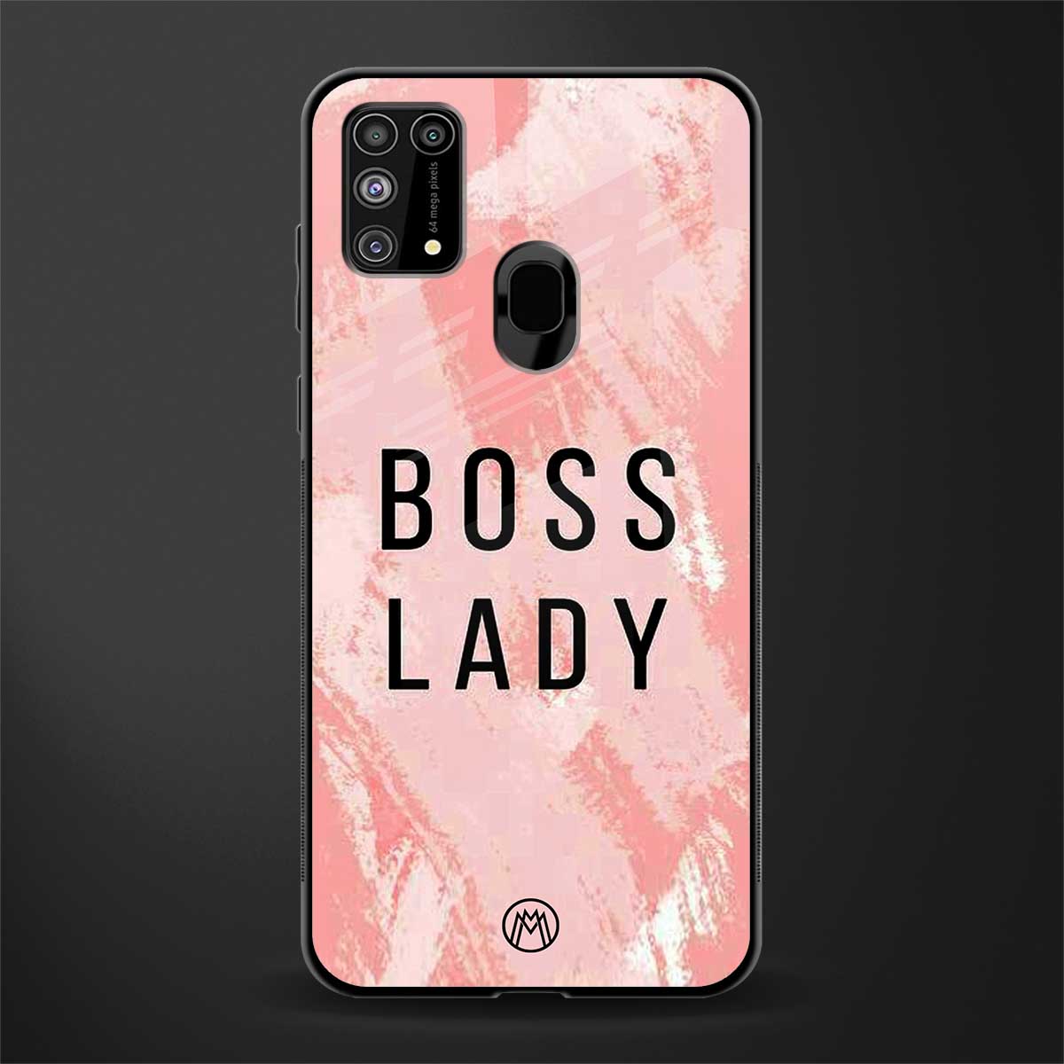 boss lady glass case for samsung galaxy m31 image