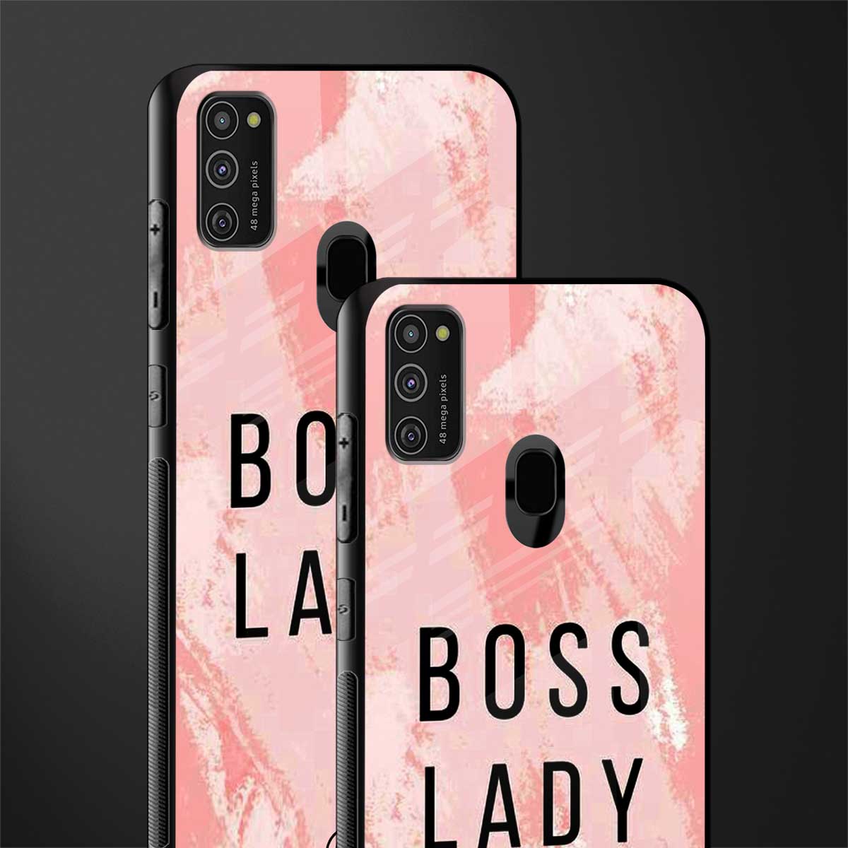 boss lady glass case for samsung galaxy m21 image-2