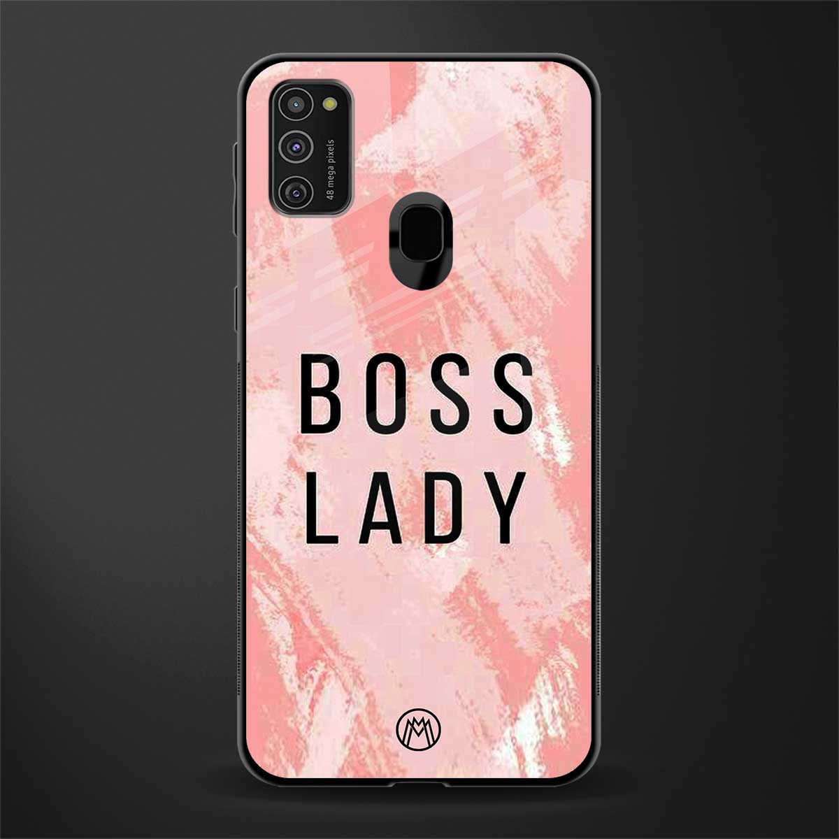 boss lady glass case for samsung galaxy m21 image