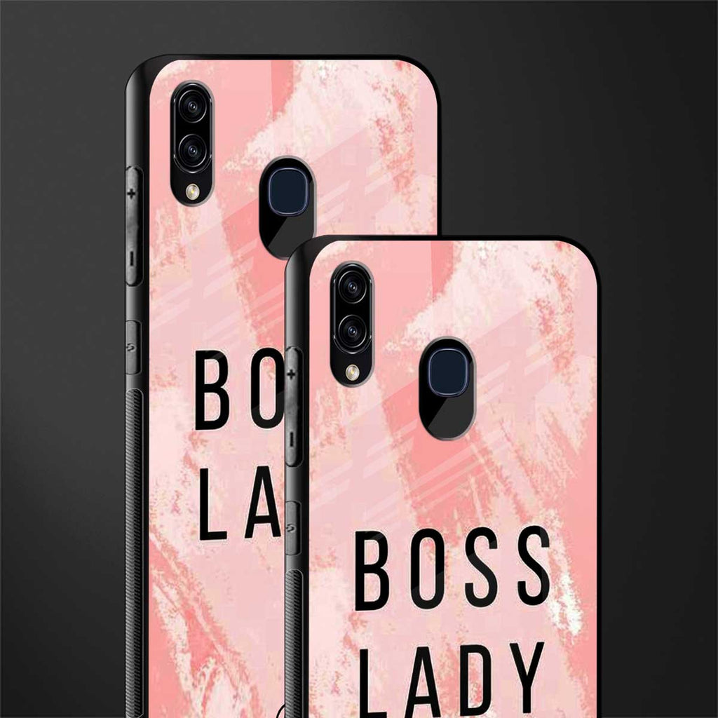 boss lady glass case for samsung galaxy m10s image-2
