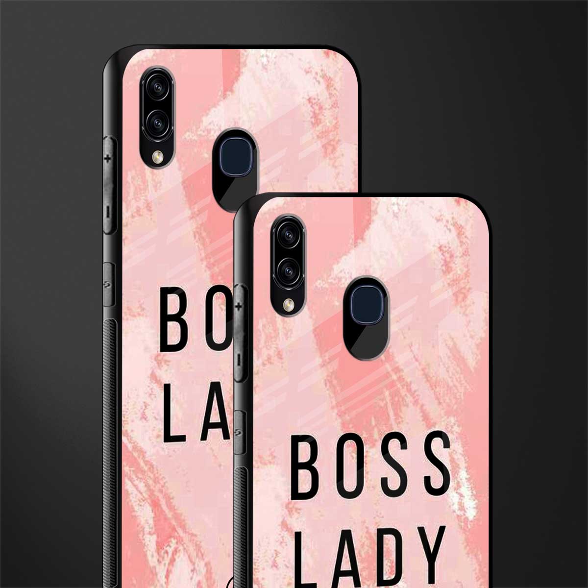 boss lady glass case for samsung galaxy m10s image-2