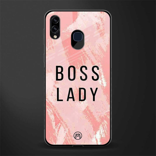 boss lady glass case for samsung galaxy a20 image