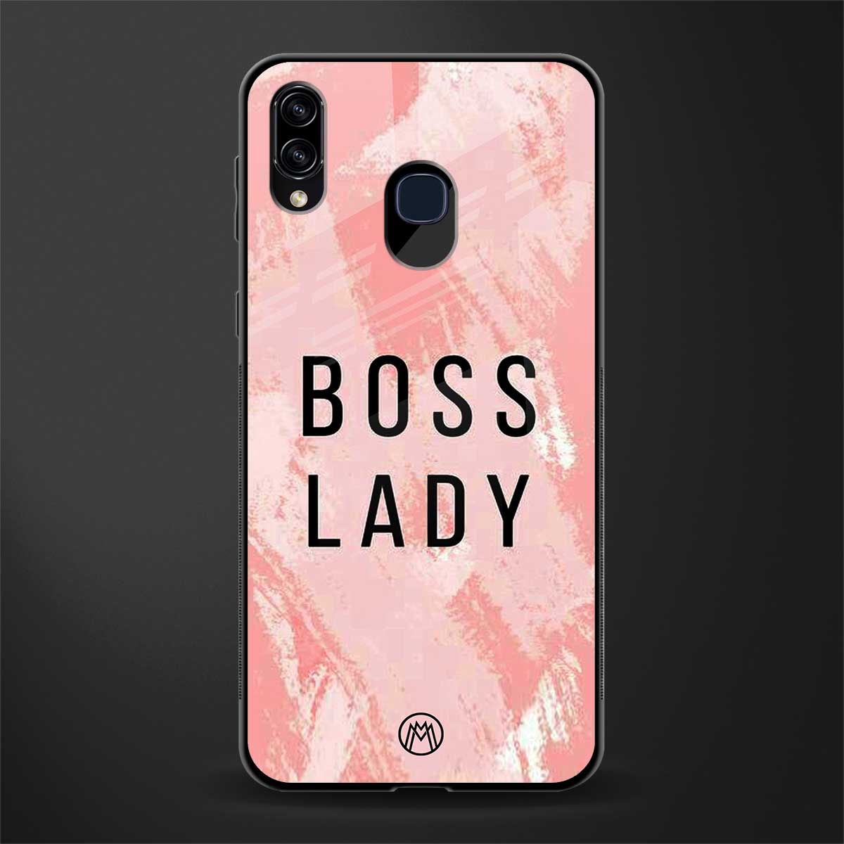 boss lady glass case for samsung galaxy a30 image