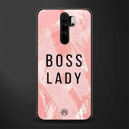 boss lady glass case for redmi note 8 pro image