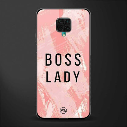 boss lady glass case for redmi note 9 pro max image