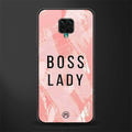 boss lady glass case for redmi note 9 pro image