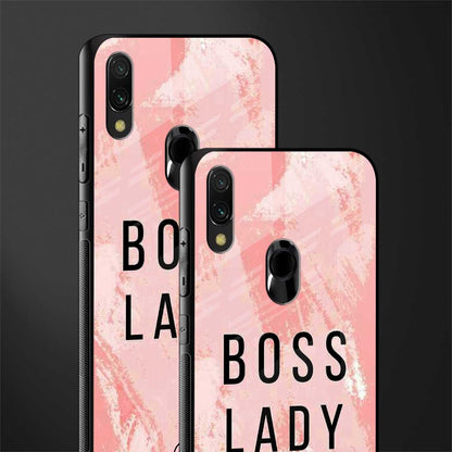 boss lady glass case for redmi y3 image-2