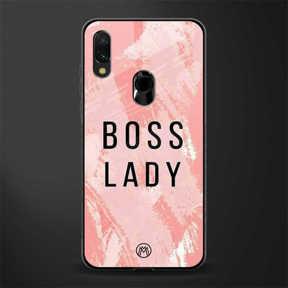 boss lady glass case for redmi y3 image