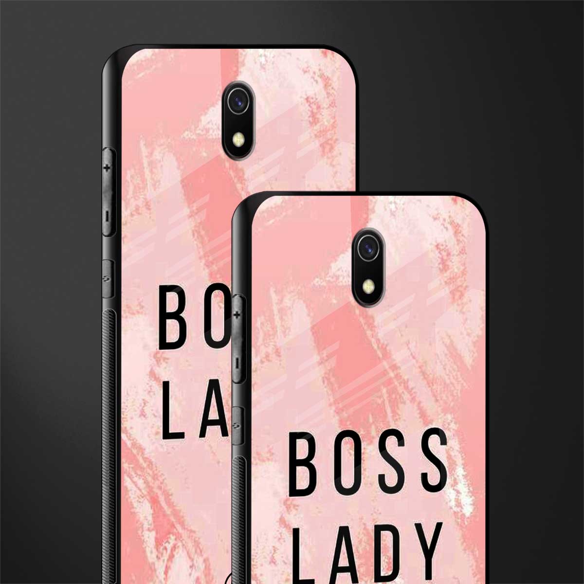 boss lady glass case for redmi 8a image-2