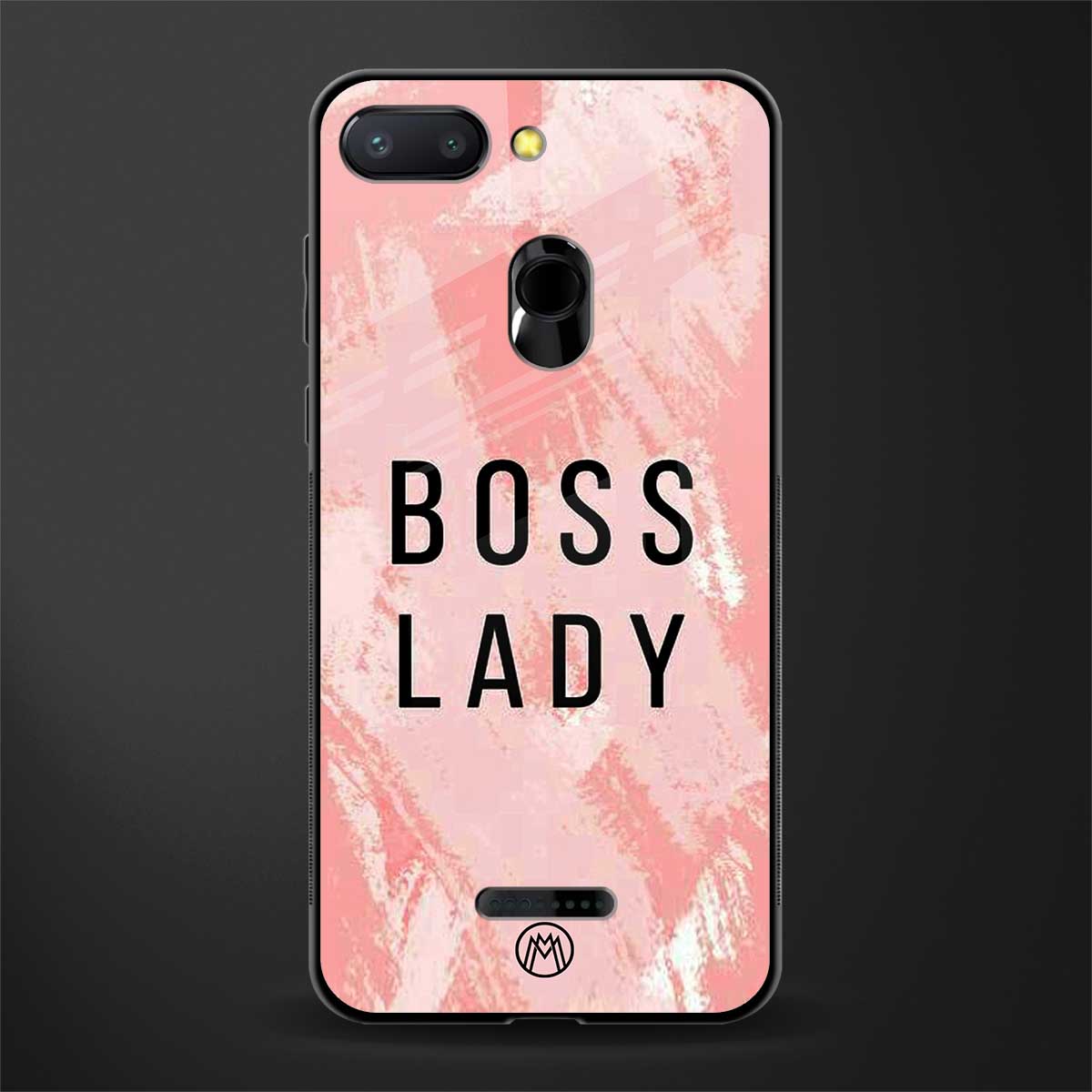 boss lady glass case for redmi 6 image