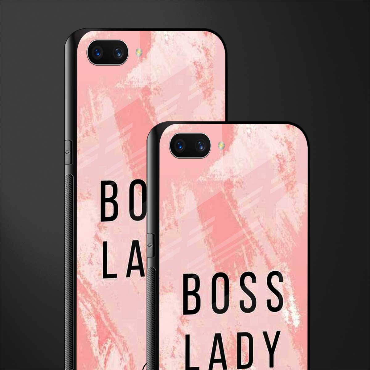 boss lady glass case for oppo a3s image-2
