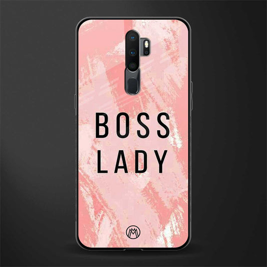 boss lady glass case for oppo a5 2020 image