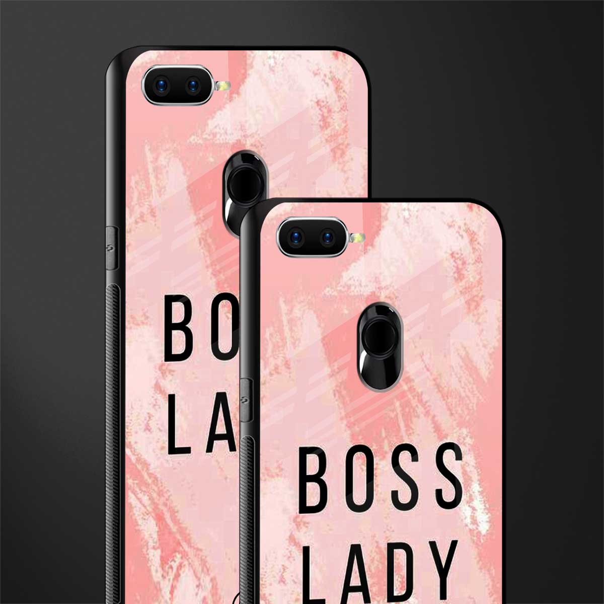 boss lady glass case for oppo a7 image-2