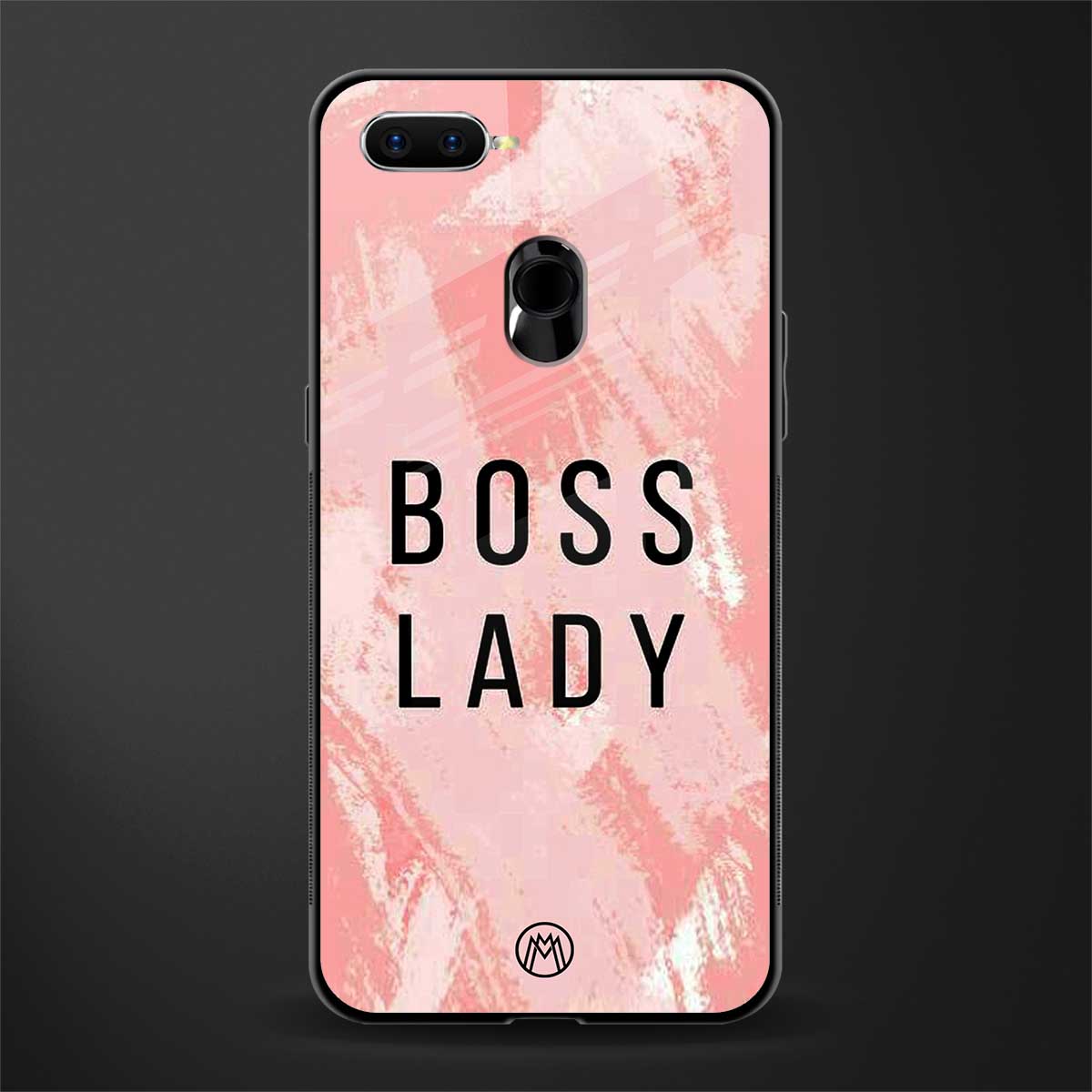boss lady glass case for oppo a7 image