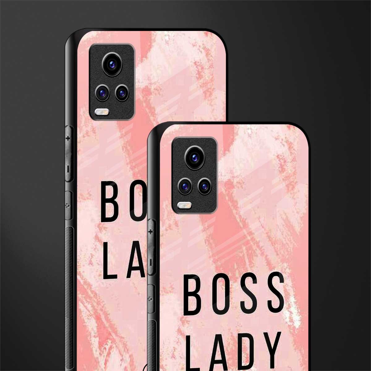 boss lady back phone cover | glass case for vivo y73