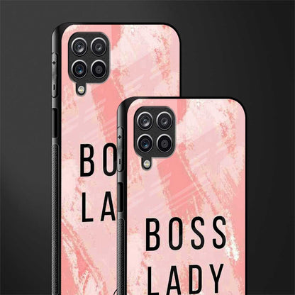 boss lady back phone cover | glass case for samsung galaxy a22 4g