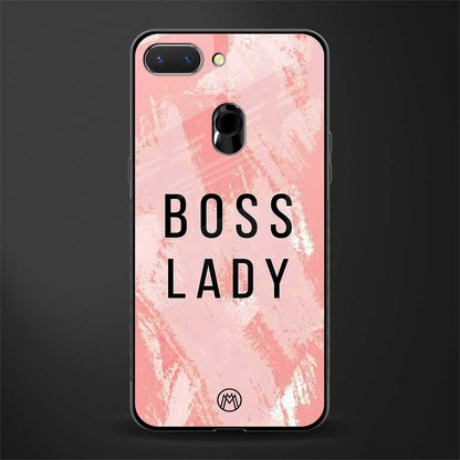 boss lady glass case for oppo a5 image