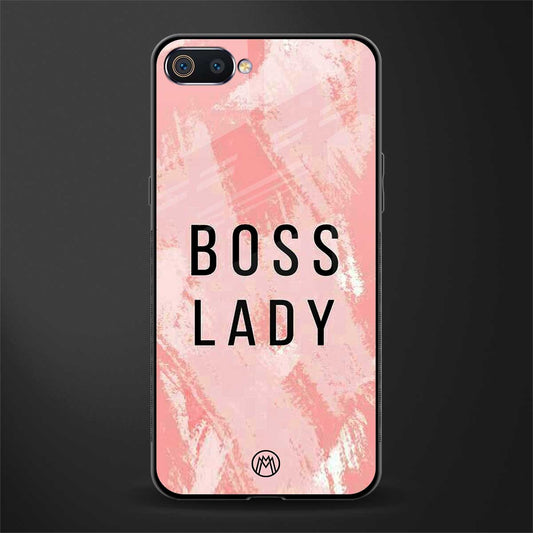 boss lady glass case for realme c2 image