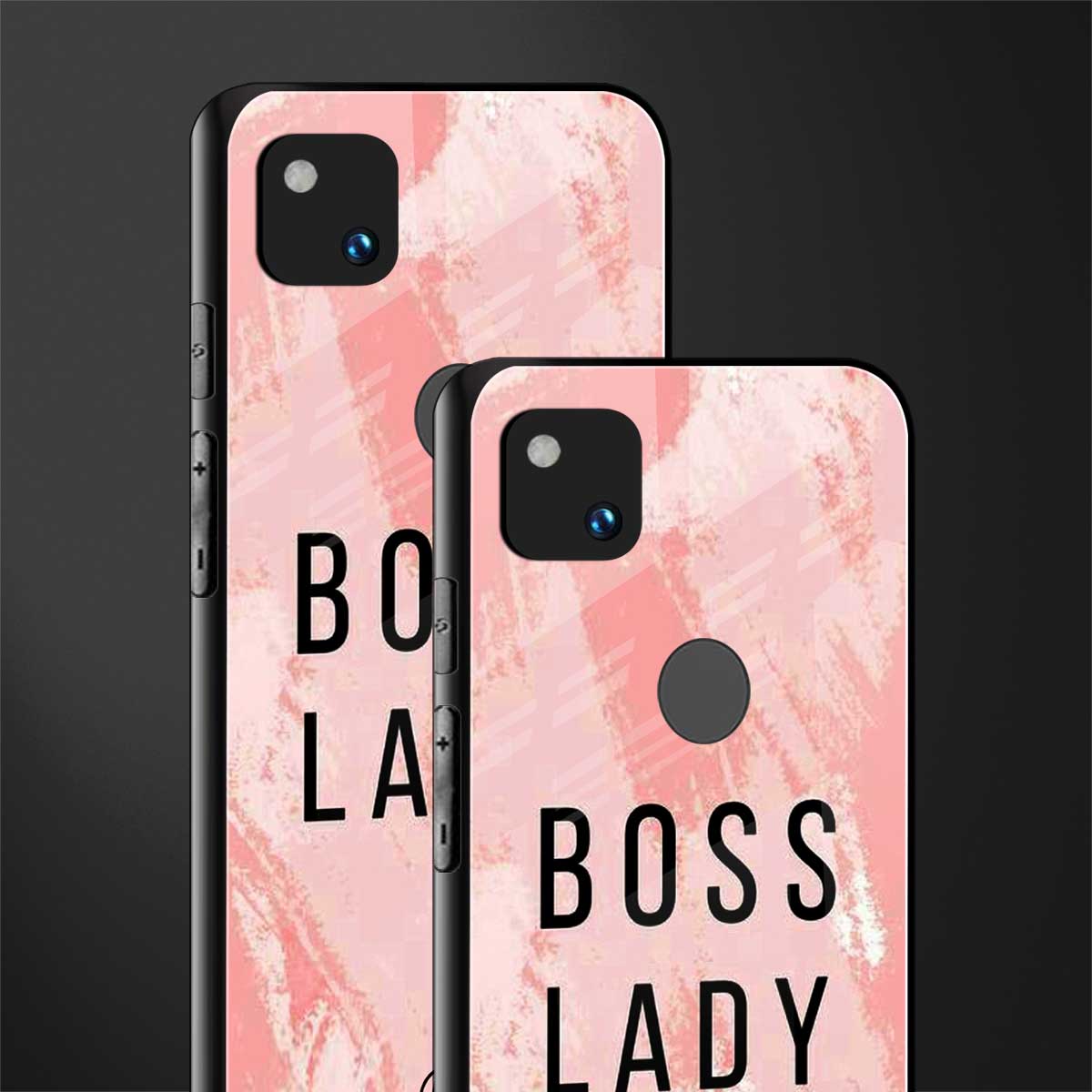 boss lady back phone cover | glass case for google pixel 4a 4g