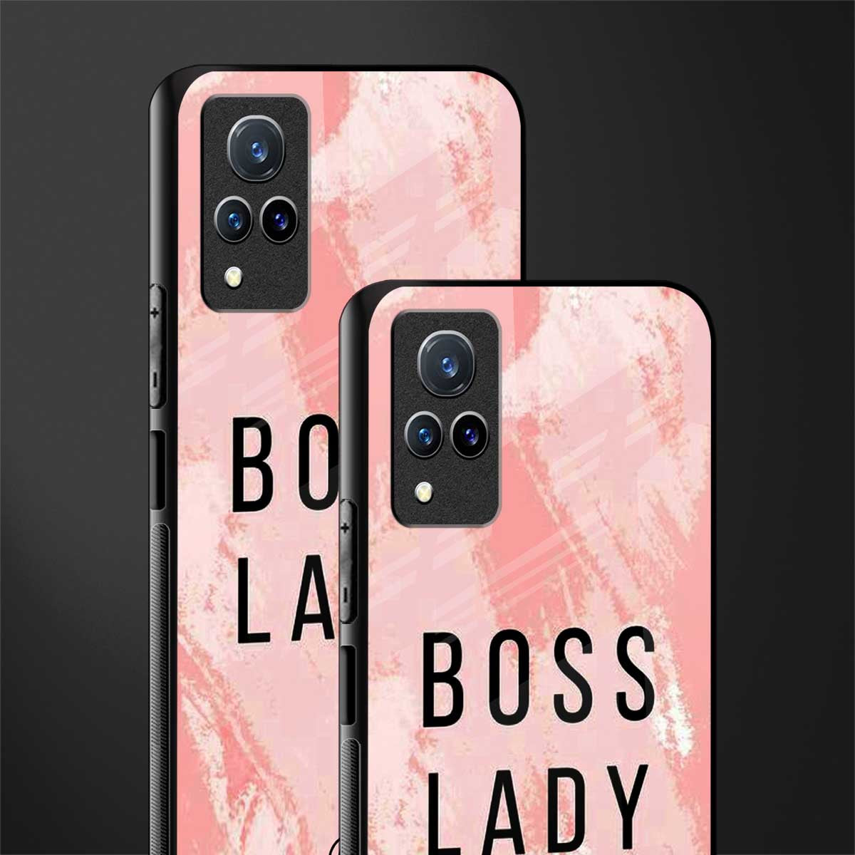 boss lady glass case for vivo v21 5g image-2