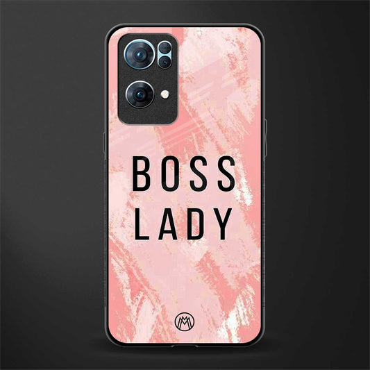 boss lady glass case for oppo reno7 pro 5g image