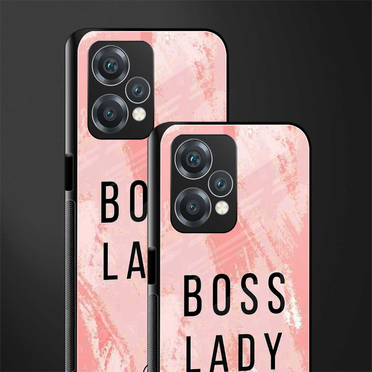 boss lady back phone cover | glass case for realme 9 pro 5g