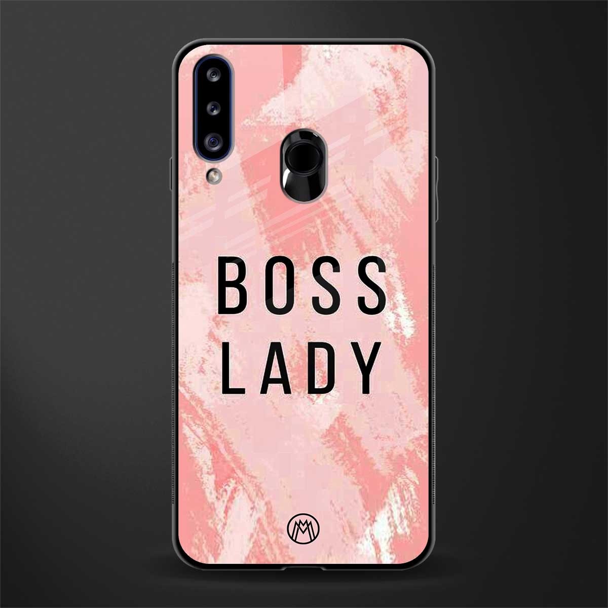 boss lady glass case for samsung galaxy a20s image