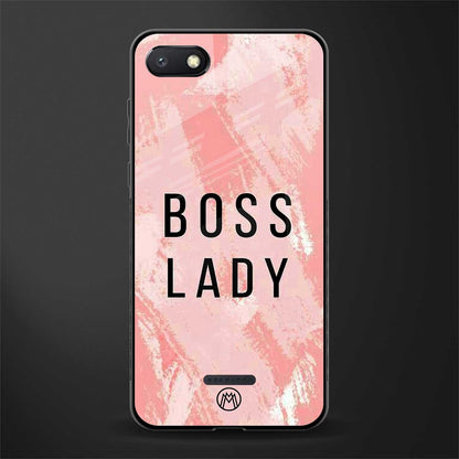 boss lady glass case for redmi 6a image