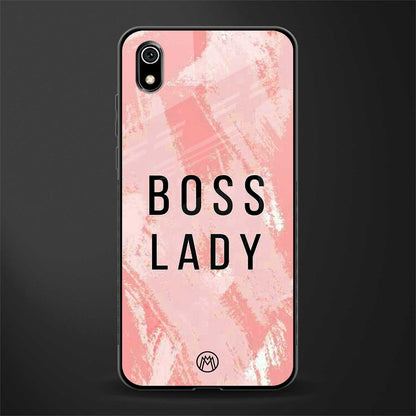 boss lady glass case for redmi 7a image