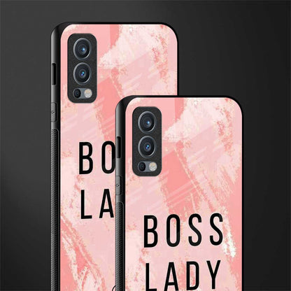 boss lady glass case for oneplus nord 2 5g image-2