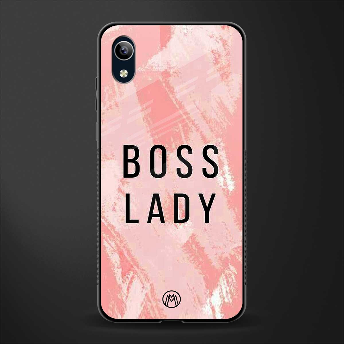 boss lady glass case for vivo y1s without fingerprint image