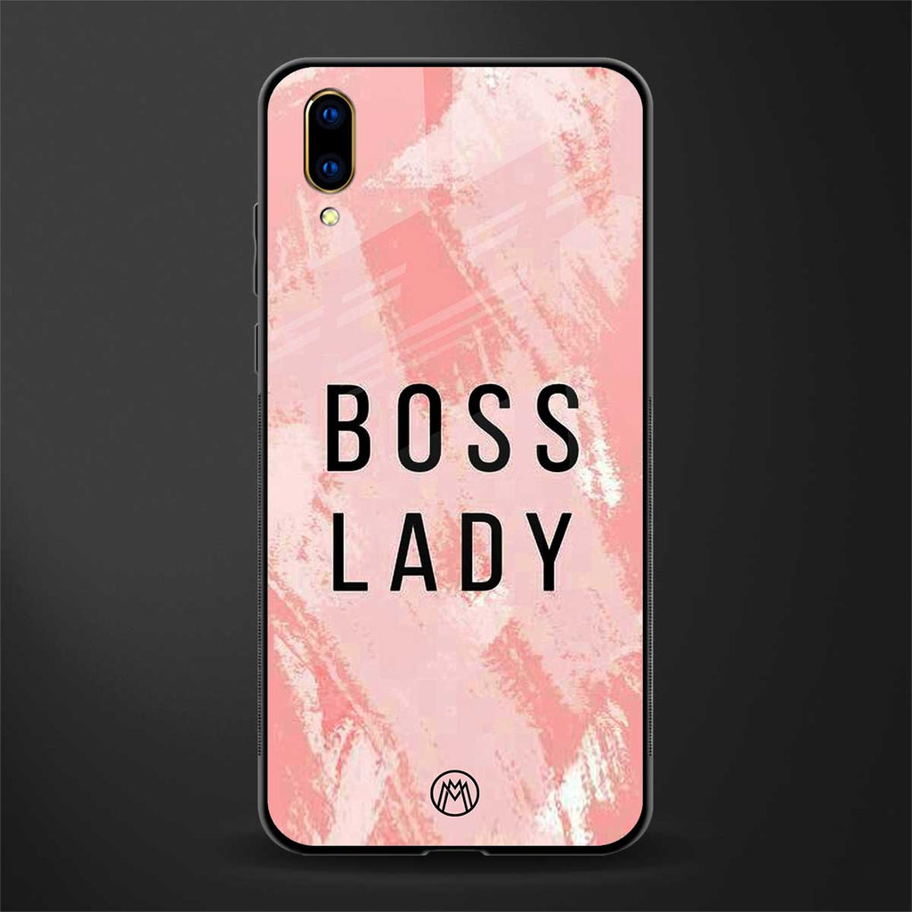 boss lady glass case for vivo v11 pro image