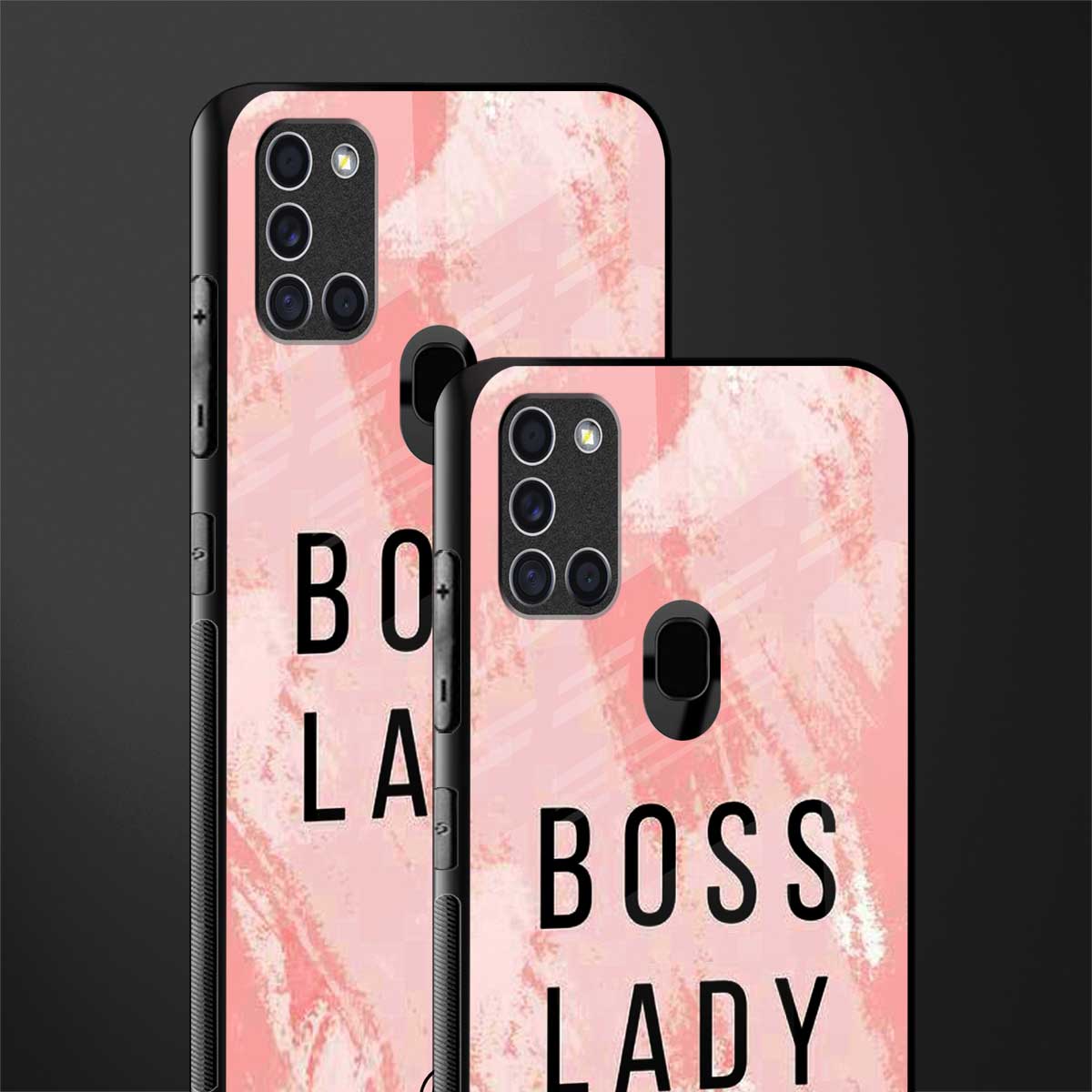 boss lady glass case for samsung galaxy a21s image-2