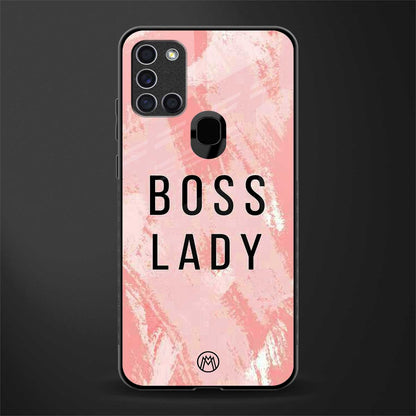 boss lady glass case for samsung galaxy a21s image