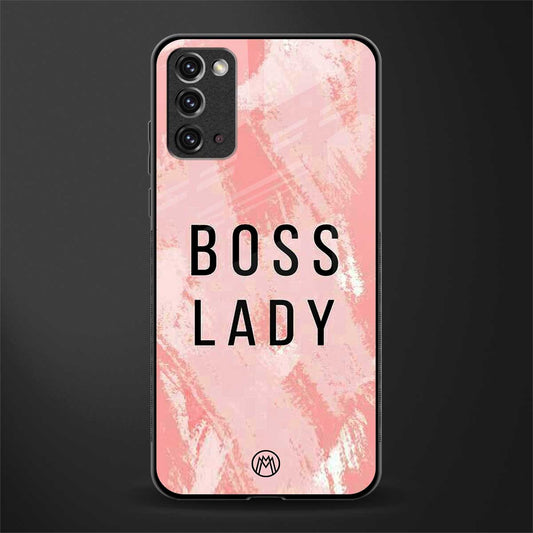 boss lady glass case for samsung galaxy note 20 image