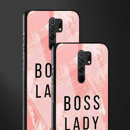 boss lady glass case for redmi 9 prime image-2