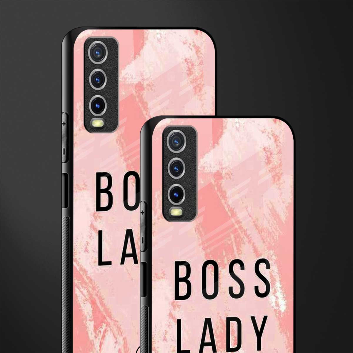 boss lady glass case for vivo y12s image-2