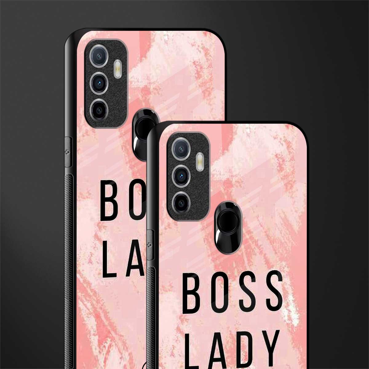 boss lady glass case for oppo a53 image-2