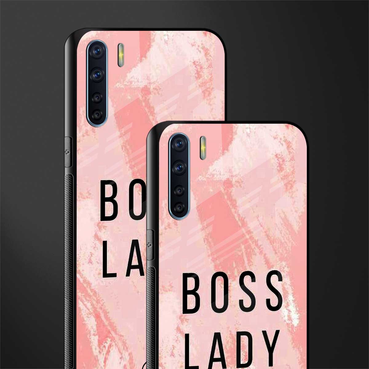 boss lady glass case for oppo f15 image-2