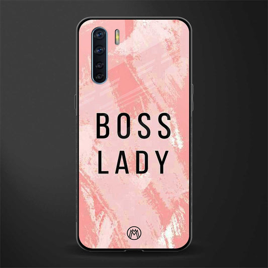 boss lady glass case for oppo f15 image