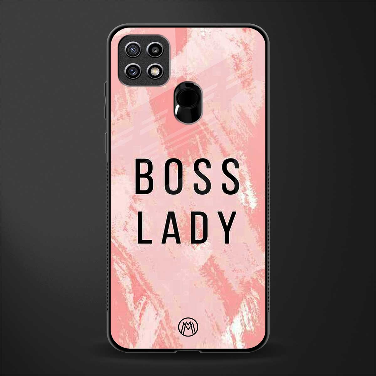 boss lady glass case for oppo a15 image