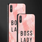 boss lady glass case for redmi 9a image-2