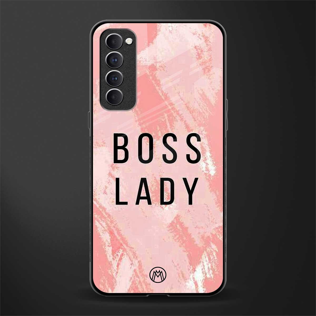 boss lady glass case for oppo reno 4 pro image