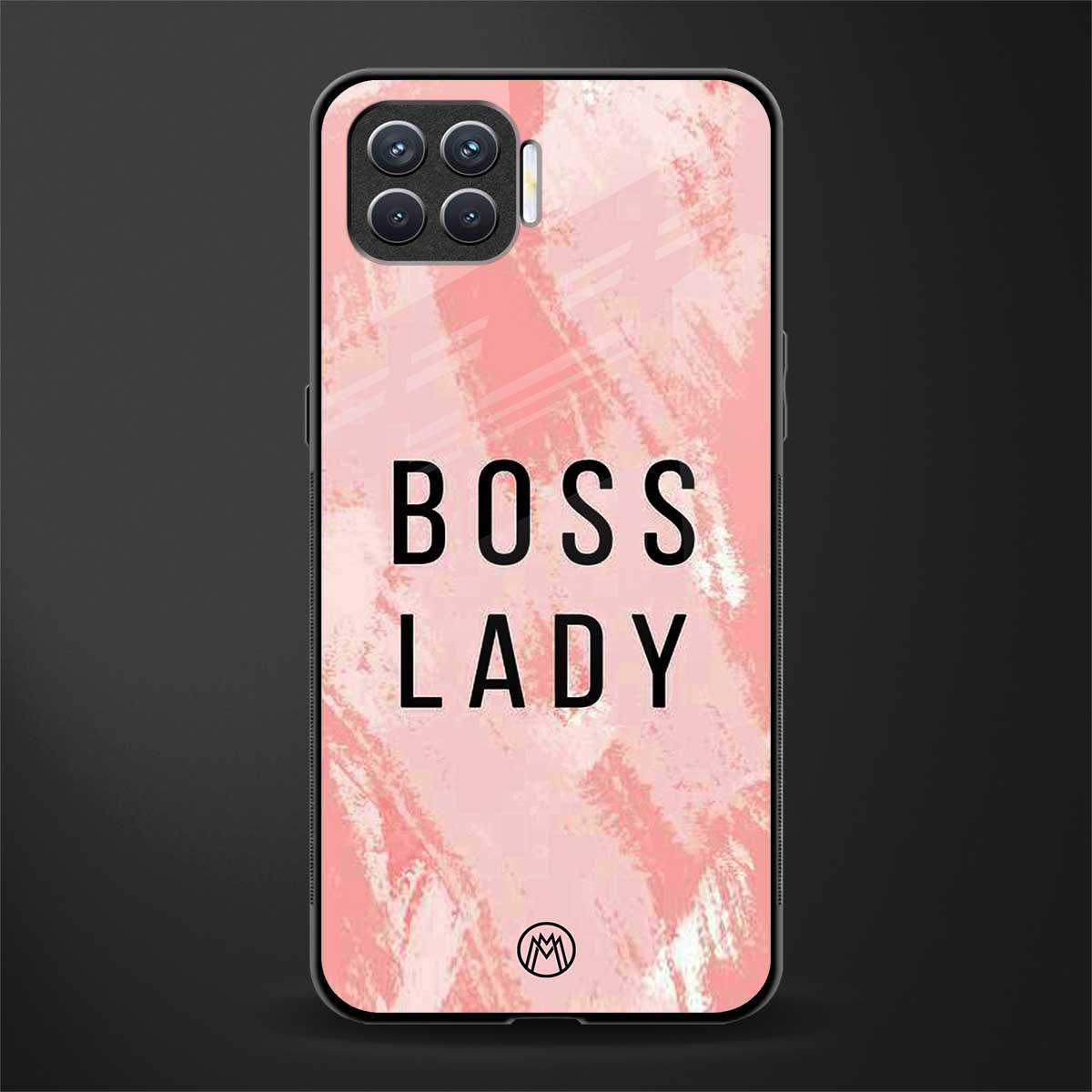 boss lady glass case for oppo f17 image