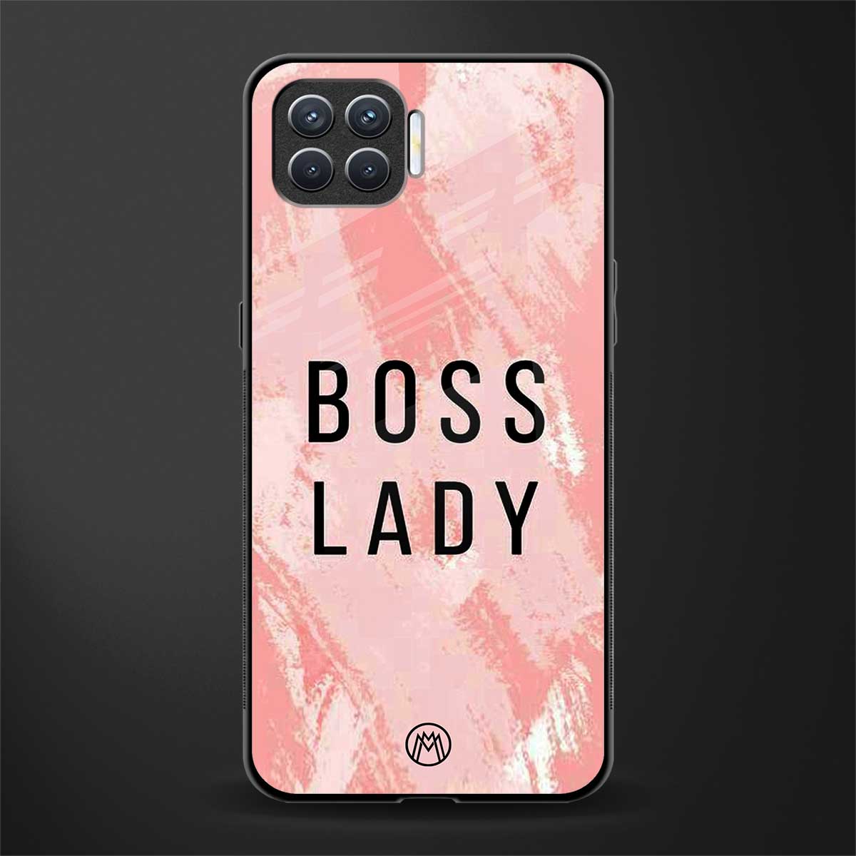 boss lady glass case for oppo f17 pro image